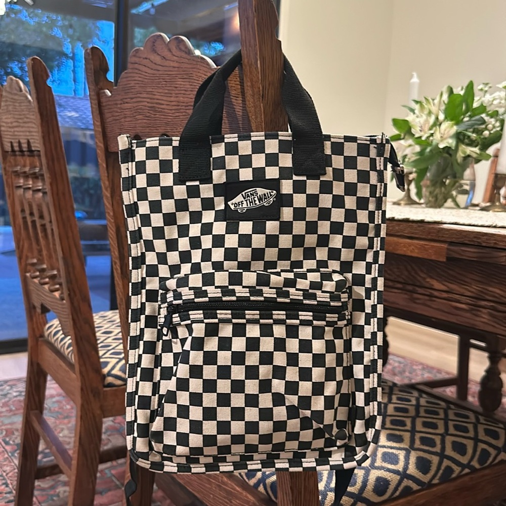 Vans Checkered Backpack and Wallet
